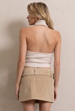 Colleen Sleeveless Cowl Turtleneck Top