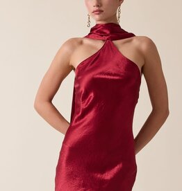 Long Scarf Bias Cut Mini Dress