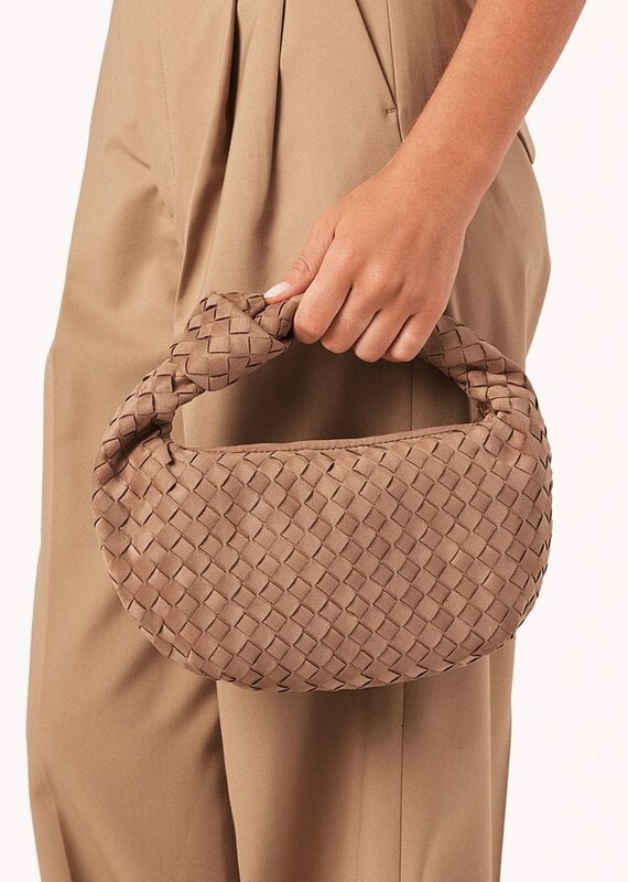 Billini Keri Handle Bag Fawn Suede