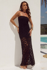 Kinera Strapless Lace Maxi Dress