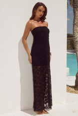Kinera Strapless Lace Maxi Dress