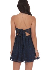 Lucy In The Sky Floral Strapless Babydoll Mini Dress