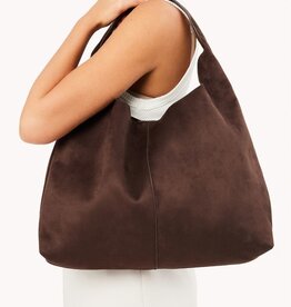 Billini Remi Shoulder Bag Dark Cacao Suede