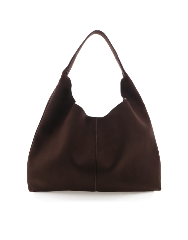 Billini Remi Shoulder Bag Dark Cacao Suede