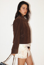 Retro Faux Suede Jacket