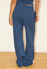 Striped Ribbed Drawstring Pants