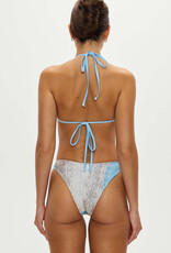 Frankies Bikinis Nick Satin Triangle Bikini Top