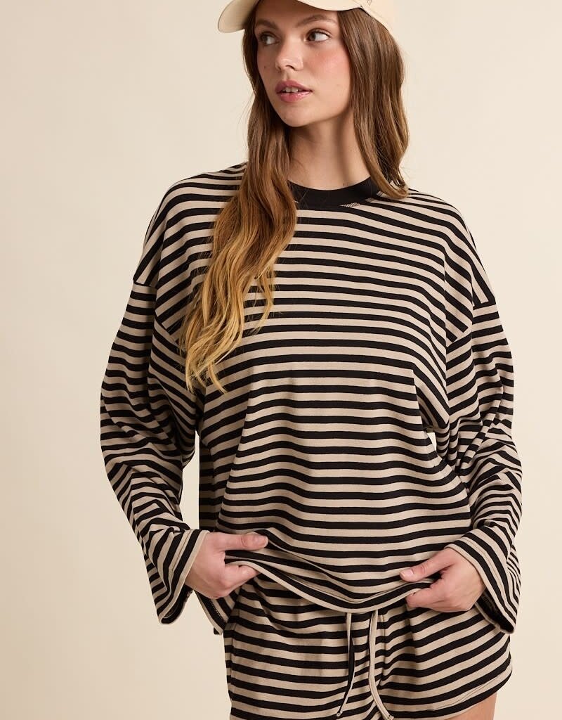 Simon Stripe Drawstring Shorts