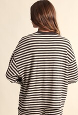 Simon Stripe Crewneck Long Sleeve Top
