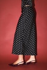 Polka Dot Mid Rise Maxi Skirt