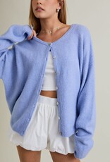 Long Sleeve Crew Neck Sweater Cardigan