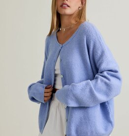 Long Sleeve Crew Neck Sweater Cardigan
