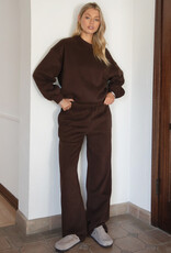 Fleece Wide Leg Sweatpants
