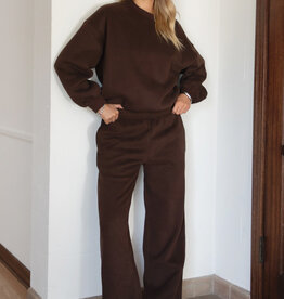 Fleece Wide Leg Sweatpants