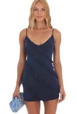 Lucy In The Sky Cami Strap Ruffle Mini Dress