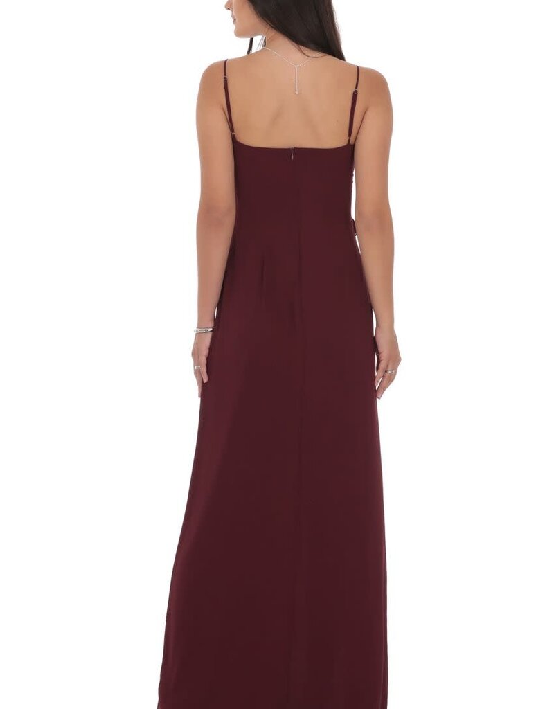 Lucy In The Sky Ruffle V Neck Maxi Dress
