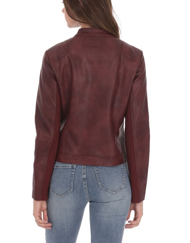 Lucy In The Sky Faux Leather Biker Jacket