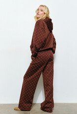 Brie Polka Dot Zip Up Cozy Hoodie Sweatshirt