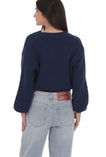 Lucy In The Sky Chunky Knit Cardigan Long Sleeve Sweater