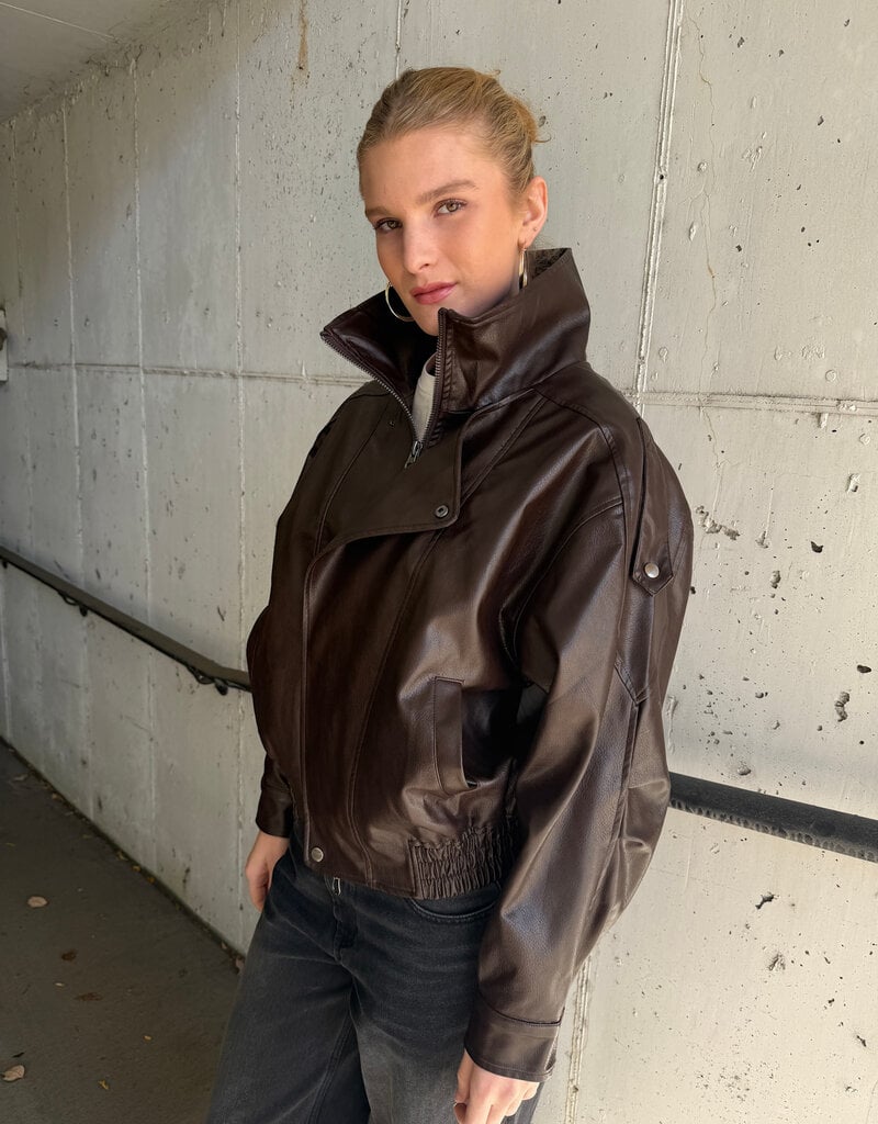 Brooklyn Faux Leather Jacket