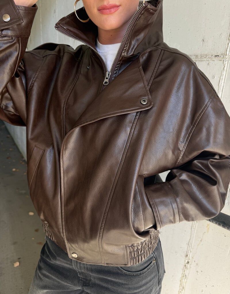 Brooklyn Faux Leather Jacket
