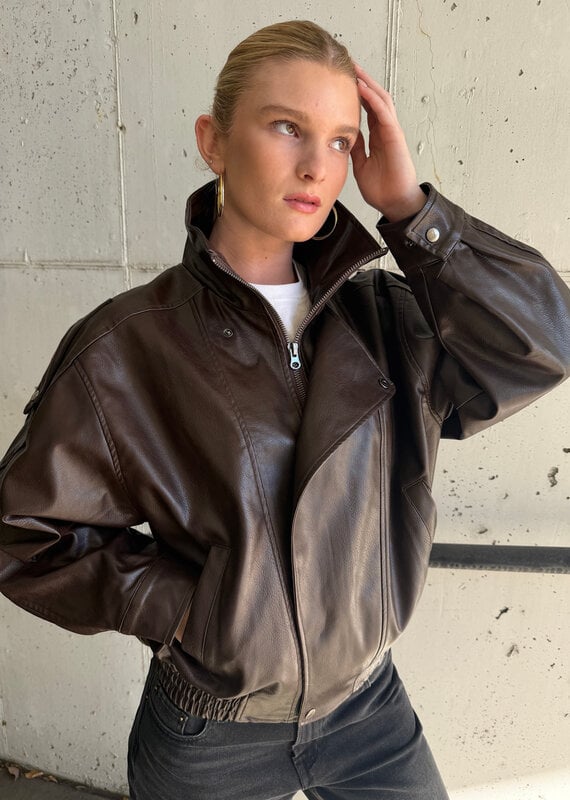 Brooklyn Faux Leather Jacket