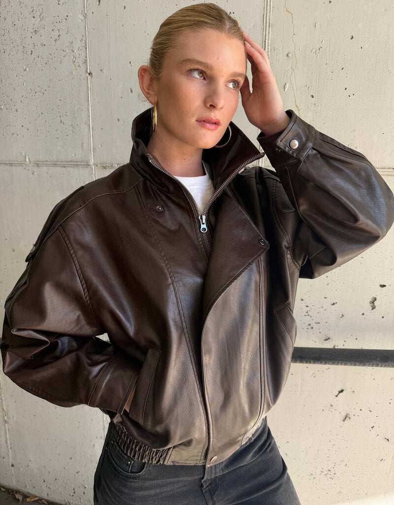 Brooklyn Faux Leather Jacket