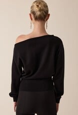 Fitted Waist Off The Shoulder Sweater