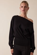 Fitted Waist Off The Shoulder Sweater