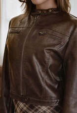 Devlin Faux Leather Jacket