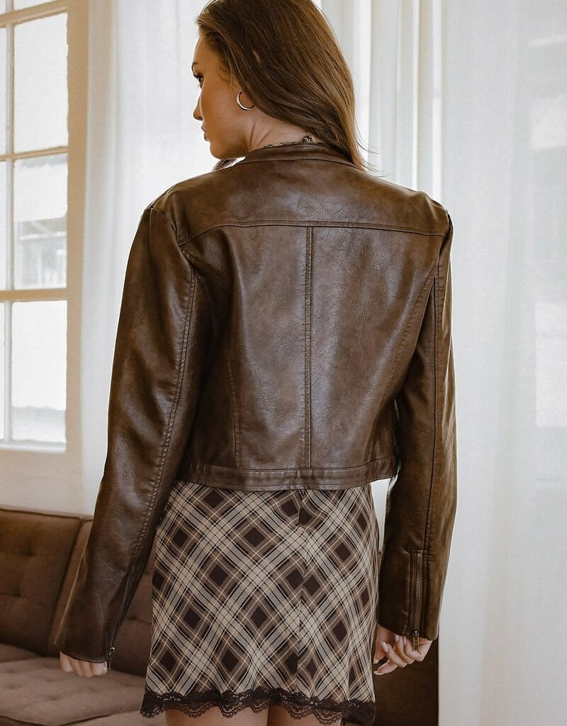 Devlin Faux Leather Jacket