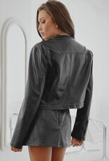 Devlin Faux Leather Jacket