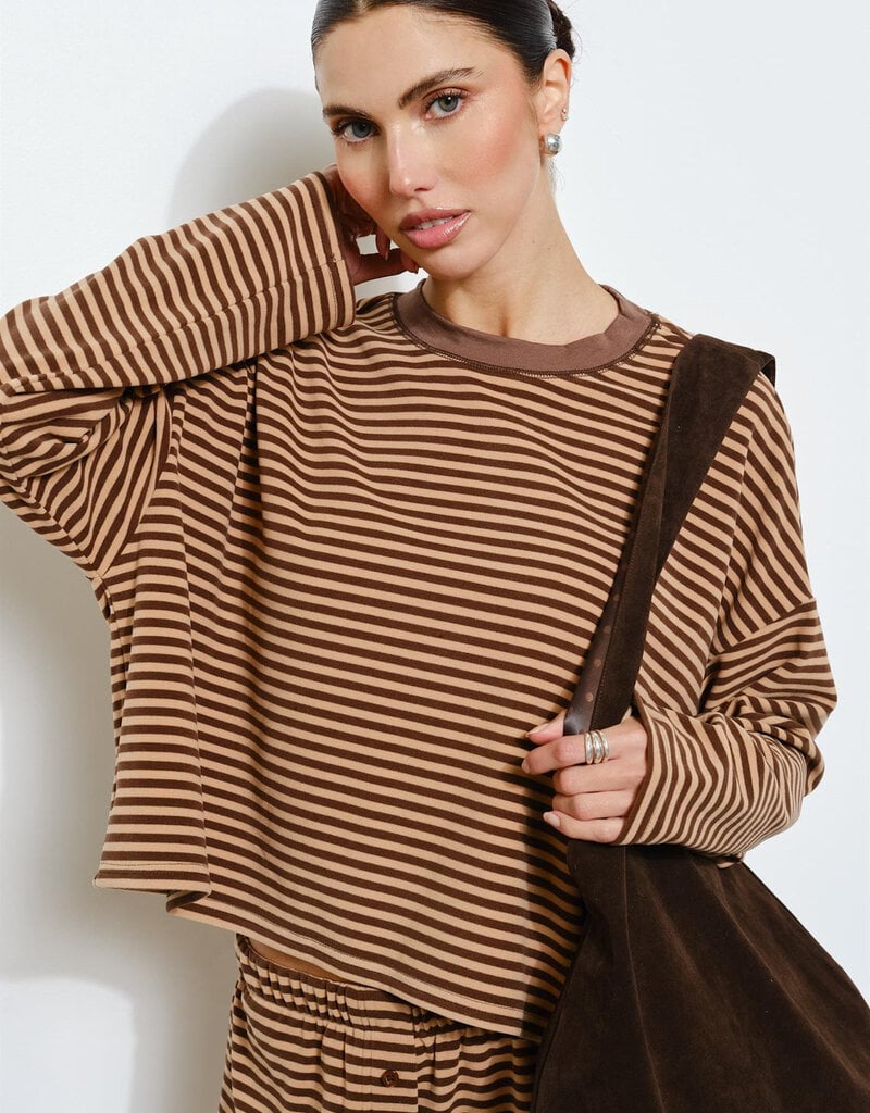 Poppy Long Sleeve Striped Top