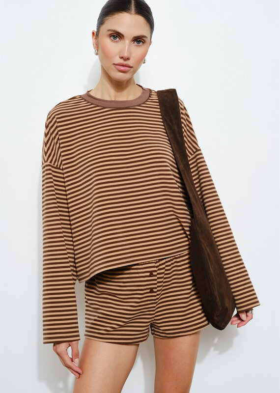 Poppy Long Sleeve Striped Top
