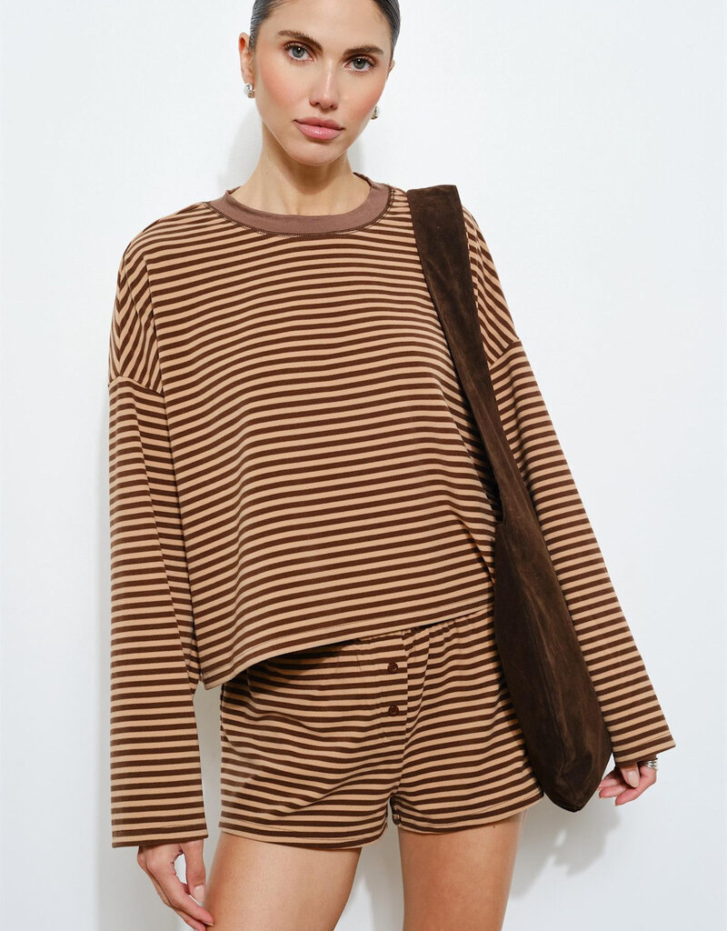 Poppy Long Sleeve Striped Top