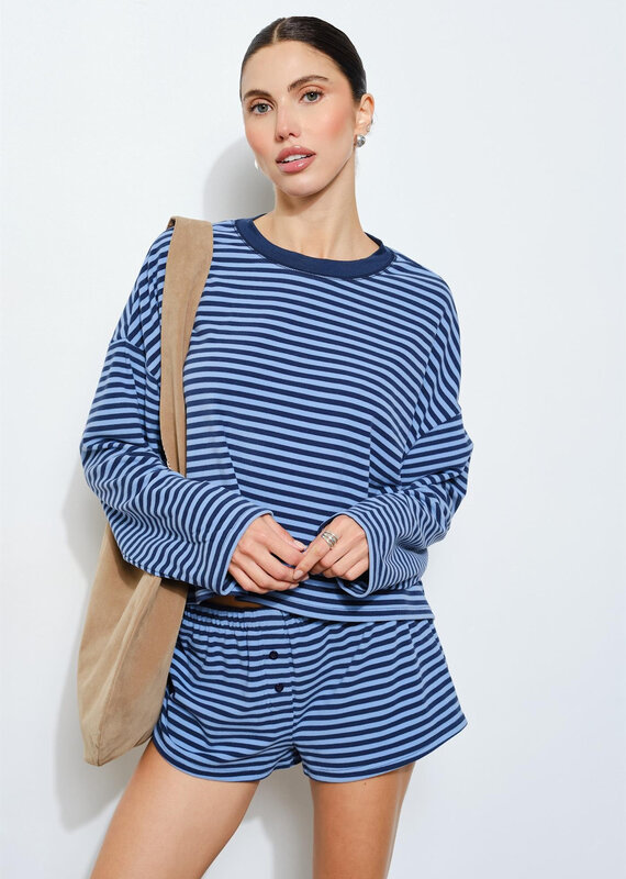 Poppy Long Sleeve Striped Top