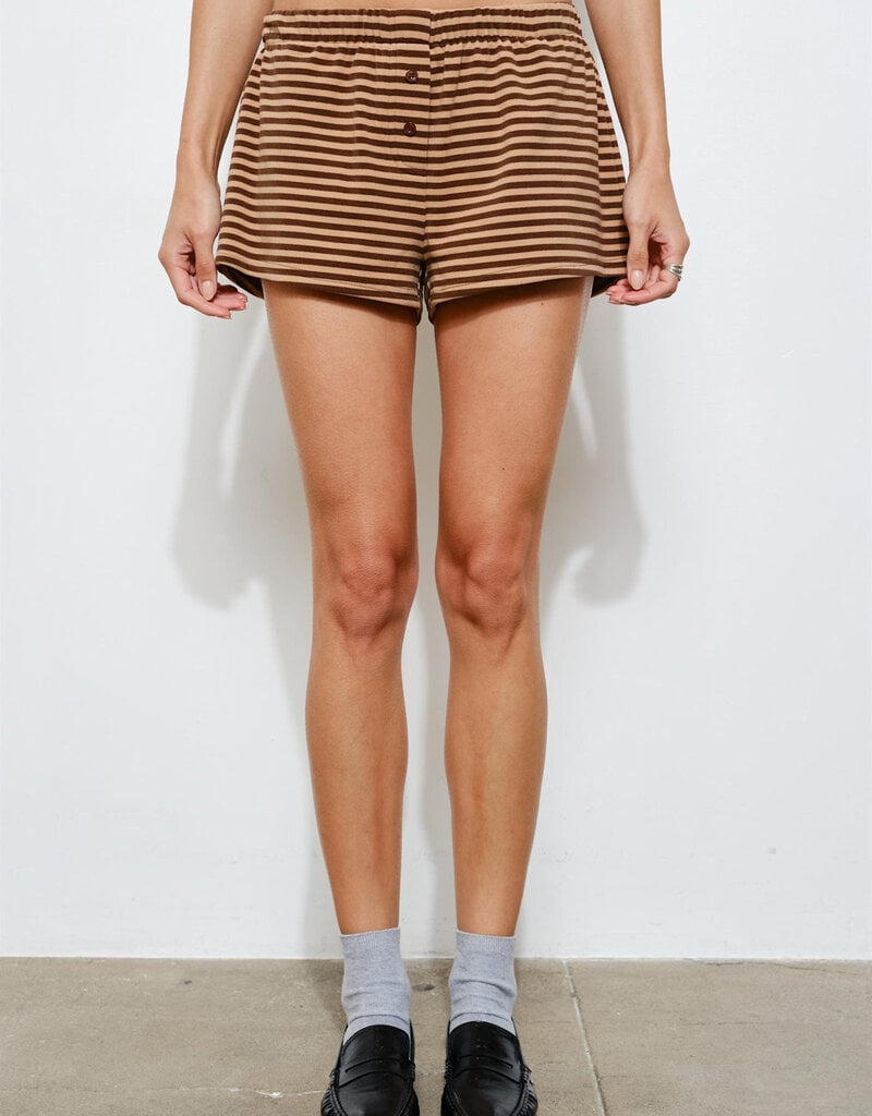 Poppy Striped Lounge Shorts