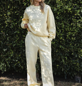 Fleece Wide Leg Sweatpants