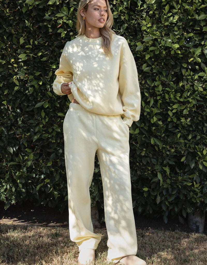 Fleece Wide Leg Sweatpants