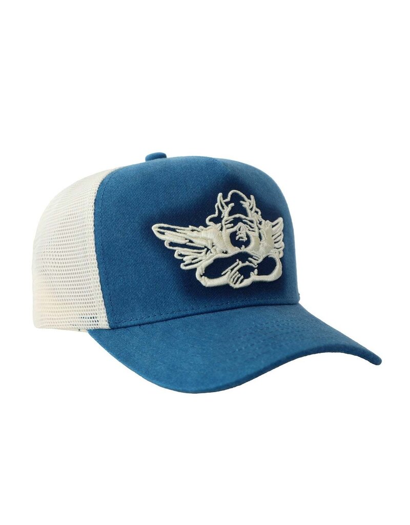 Boys Lie Blueprint Trucker Hat Blue