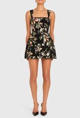 Amanda Uprichard Bethany Jacquard Floral Romper Mini Dress