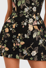 Amanda Uprichard Bethany Jacquard Floral Romper Mini Dress