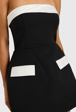 Amanda Uprichard Lucienne Color Block Romper Mini Dress