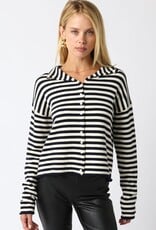 Carmen Stripe Knit Cardigan Sweater