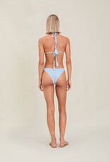 Devon Windsor Lucinda Metallic Knit Triangle Bikini Top