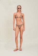 Devon Windsor Lucinda Metallic Knit Triangle Bikini Top