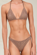 Devon Windsor Lola Metallic Knit Bikini Bottom