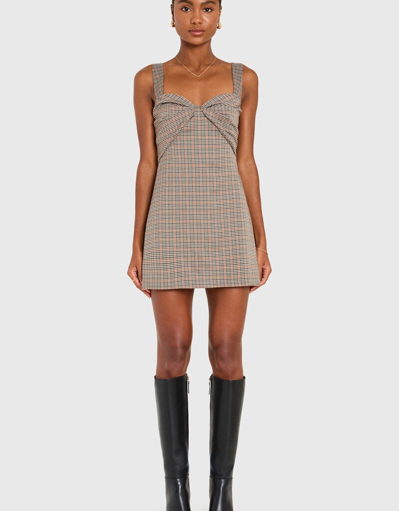 Amanda Uprichard Soho Skort Romper Plaid Mini Dress