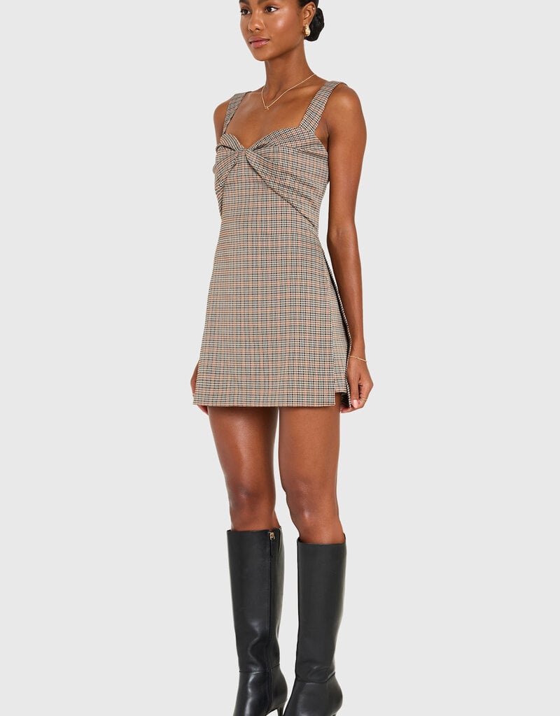 Amanda Uprichard Soho Skort Romper Plaid Mini Dress