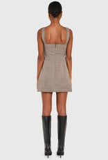 Amanda Uprichard Soho Skort Romper Plaid Mini Dress